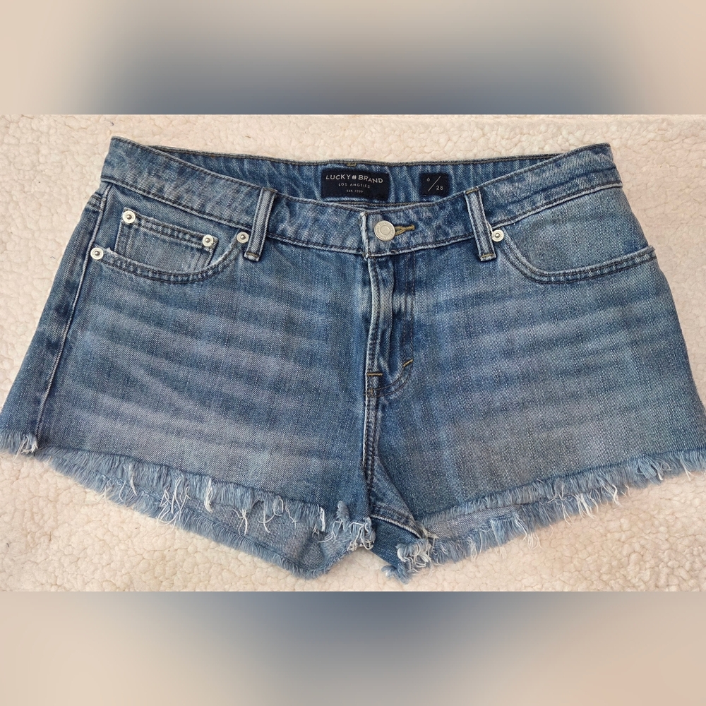 Vintage Lucky Brand Cut Off‎ Denim Shorts- Size 6/28 - Trendy